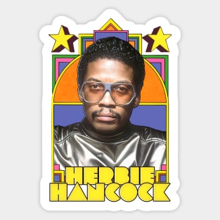 Herbie Hancock /\/ Retro Jazz Music Fan Design Sticker